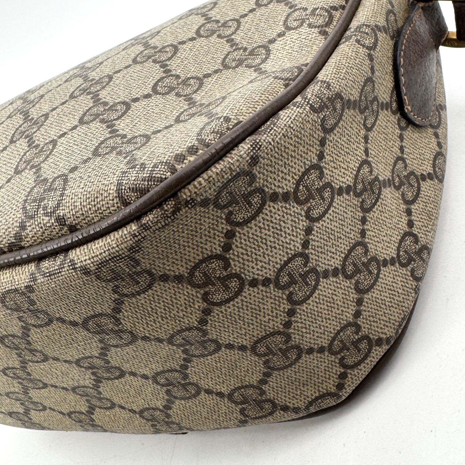 GUCCI グッチ シェリーライン GG柄 ショルダーバッグ PVC レザー