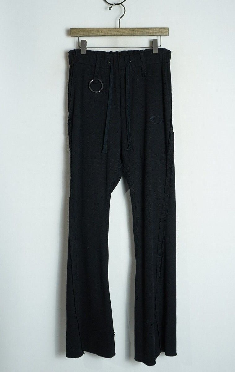 美品 MINUS マイナス Destroy Twist Easy Pants M-P1-KW2 デストロイ ツイスト イージー スウェット パンツ 黒 サイズ2 4164Q♪