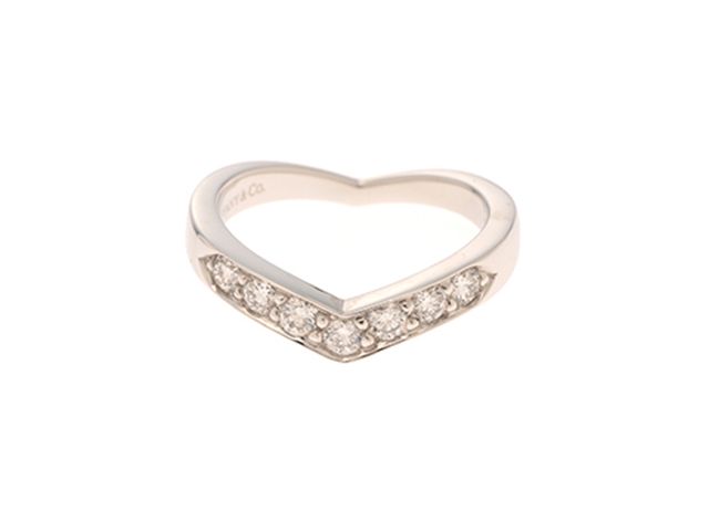 TIFFANY&Co. ティファニー ジュエリー Vバンドリング 貴金属・宝石