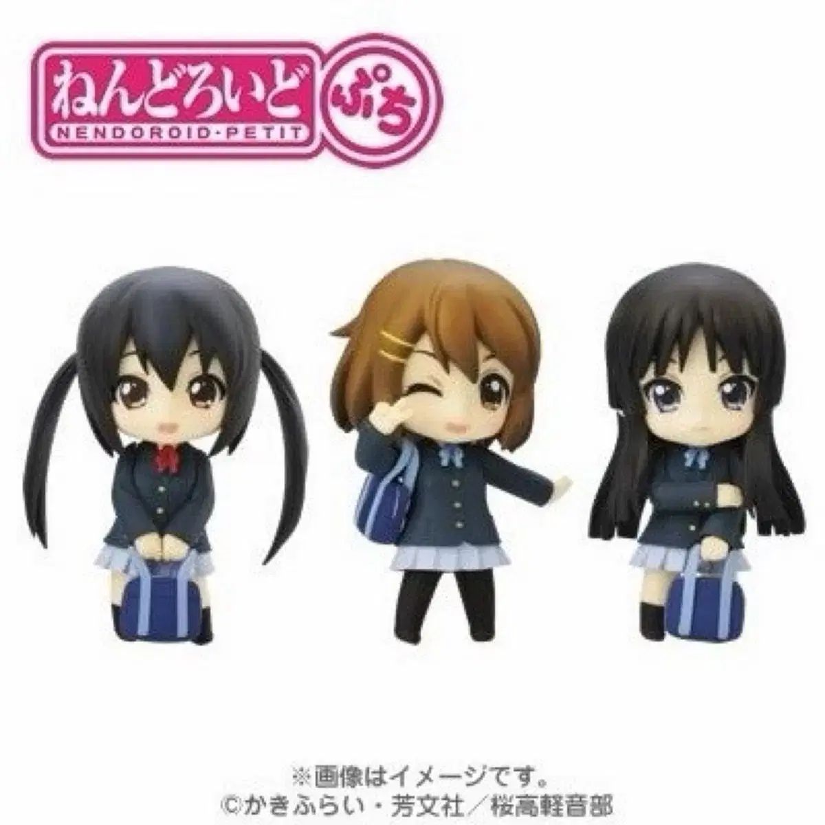 (未開封)けいおん！ローソン ねんどろいど ぷちフィギュア 梓, 唯, みお