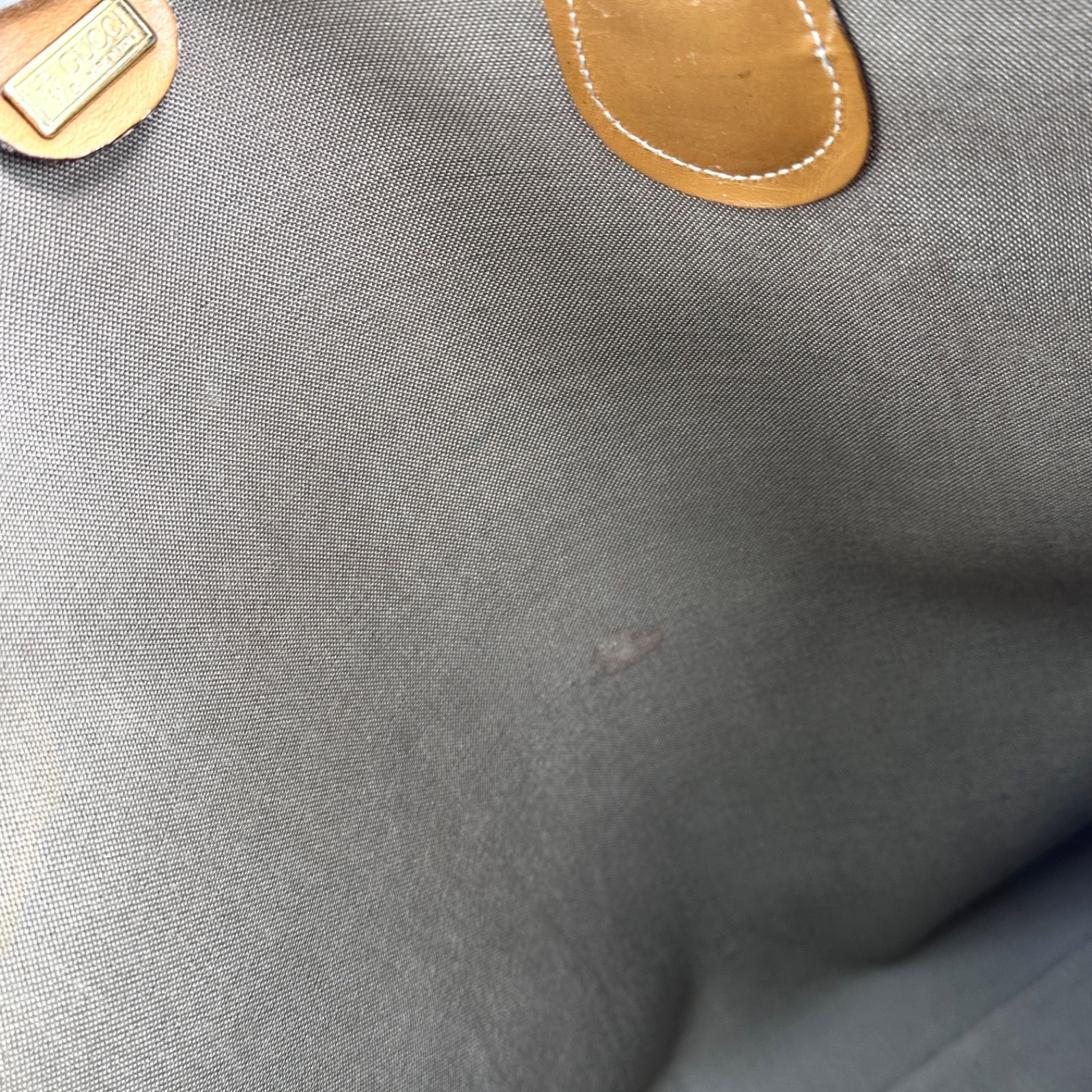GUCCI グッチ マイクロGG シェリーライン トートバッグ ベージュ PVC