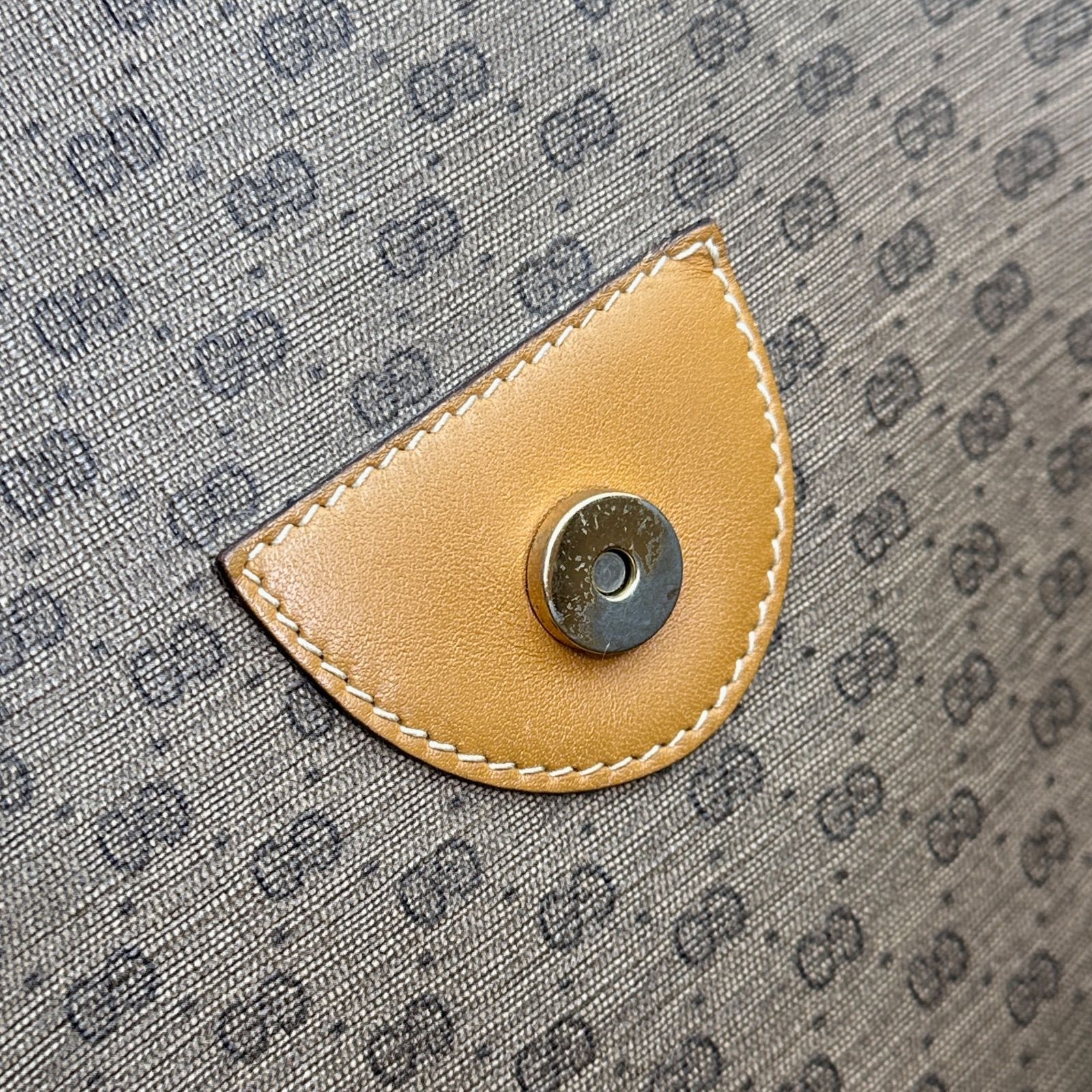 GUCCI グッチ マイクロGG シェリーライン トートバッグ ベージュ PVC
