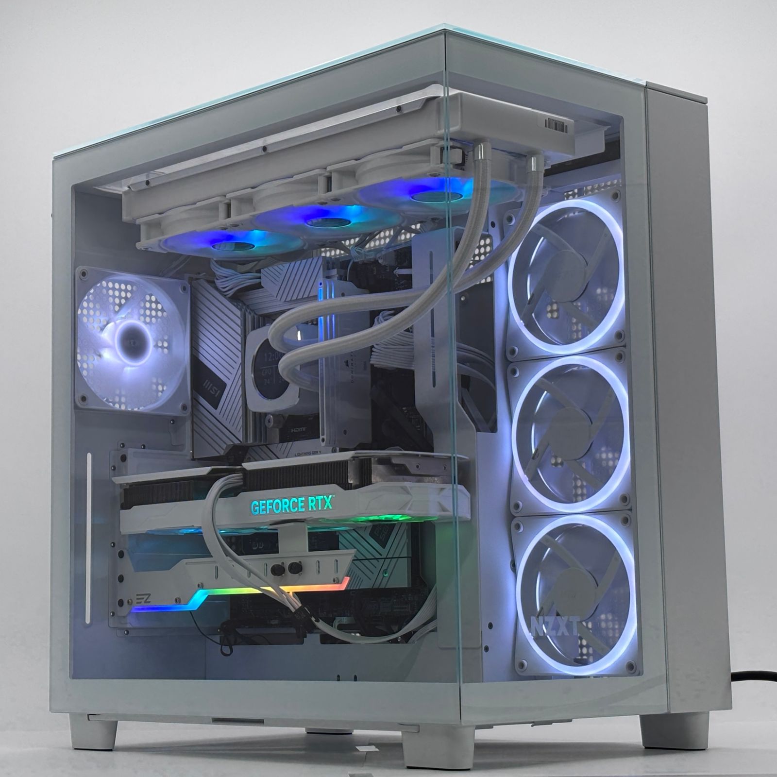 オールホワイト 自作デスクトップゲーミングPC i7 14700K 16GB SSD 2TB HDD 8TB RTX 4070 Windows 11 Home【C8101-160】