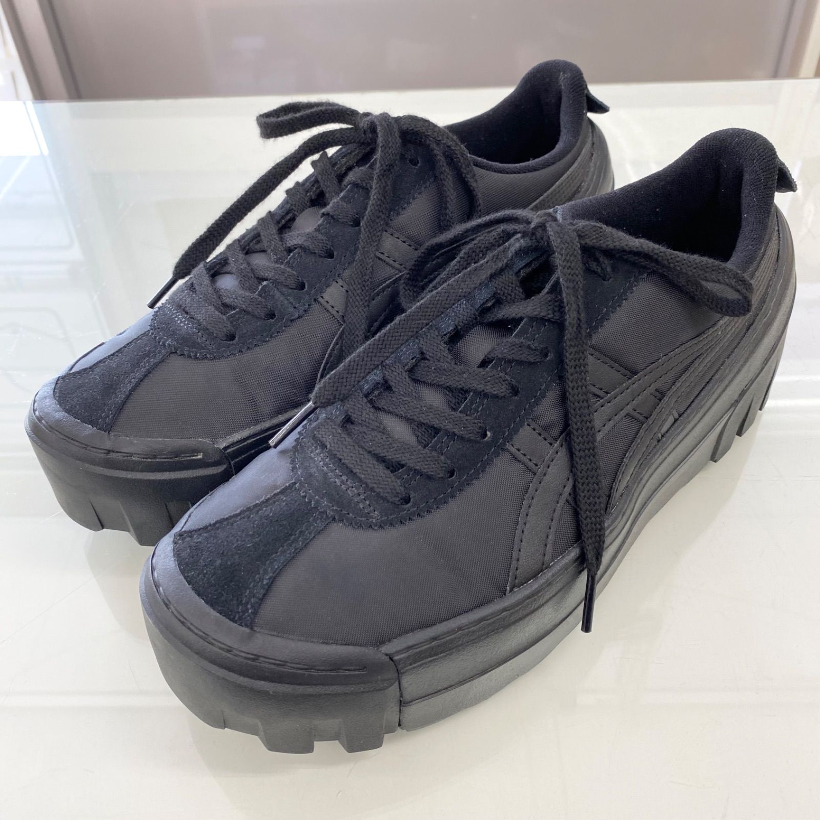 Onitsuka Tiger オニツカタイガー DELEGATION CHUNK デレゲーション チャンク ブラック スニーカー メンズ 27.5cm