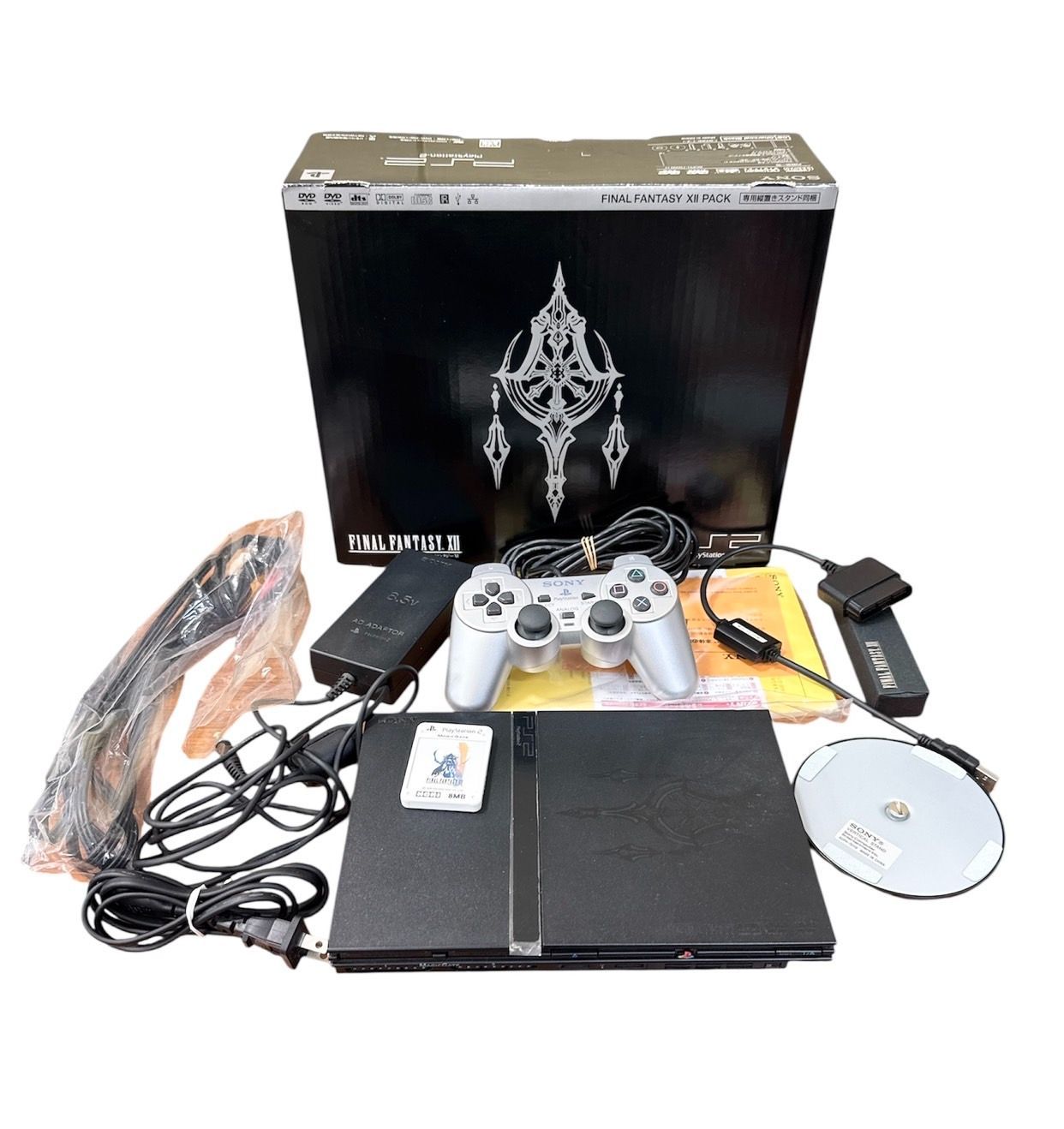 【通電のみ確認済み・ジャンク】SONY ソニー PS2 プレイステーション2 FFXII ファイナルファンタジーXII SCPH-75000FF 箱付き 詳細不明 現状品