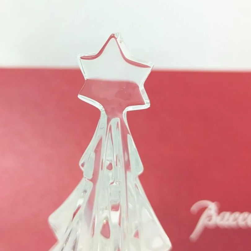未使用 バカラ クリスタル クリスマスツリー ノエル クリア 置物