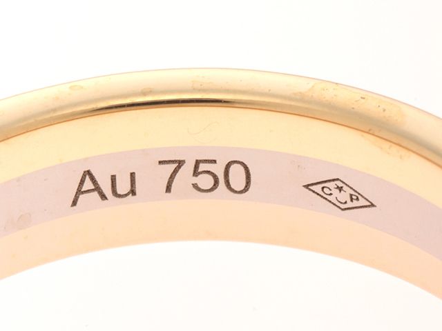 CARTIER カルティエ ジュエリー トリニティバンドR/3カラー/6.4g/#54 貴金属･宝石 B4052100 リング・指輪_x000D_
 イエローゴールド/ピンクゴールド/ホワイトゴールド 14号 ゴールド メンズ【中古】【432】 CARTIER カルティエ ジュエリー トリニティバンドリング 3カラー