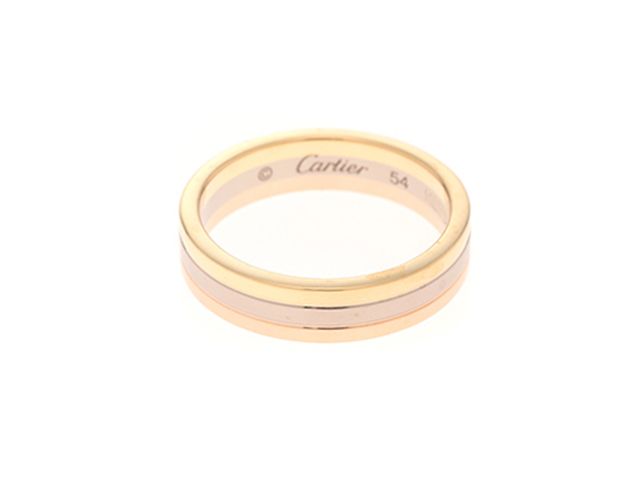 CARTIER カルティエ ジュエリー トリニティバンドリング　3カラー 貴金属･宝石 B4052100 リング・指輪 イエローゴールド/ピンクゴールド/ホワイトゴールド 14号 ゴールド メンズ【中古】【432】