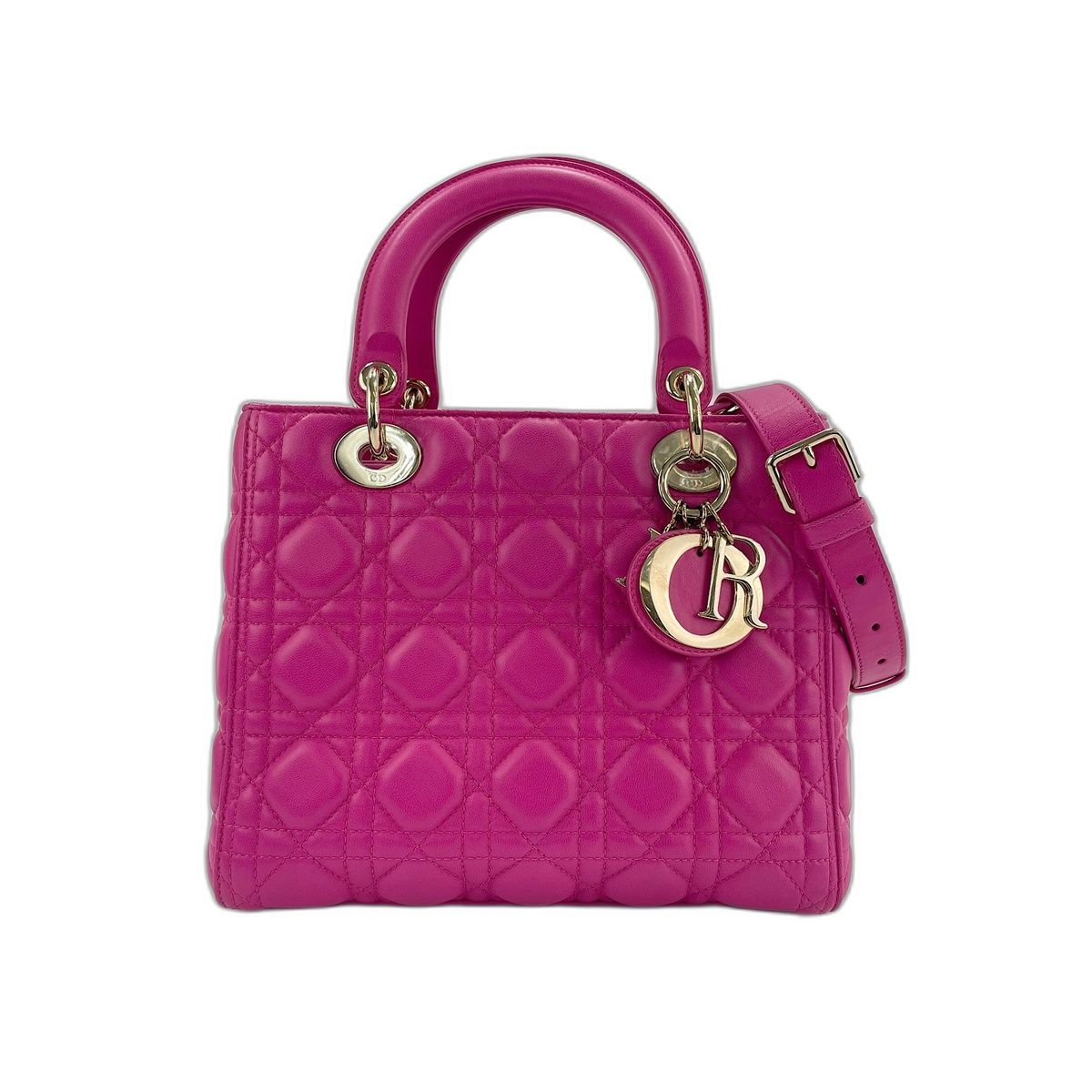 Christian Dior クリスチャンディオール ハンドバッグ 2WAYレディディオールミディアム【中古】