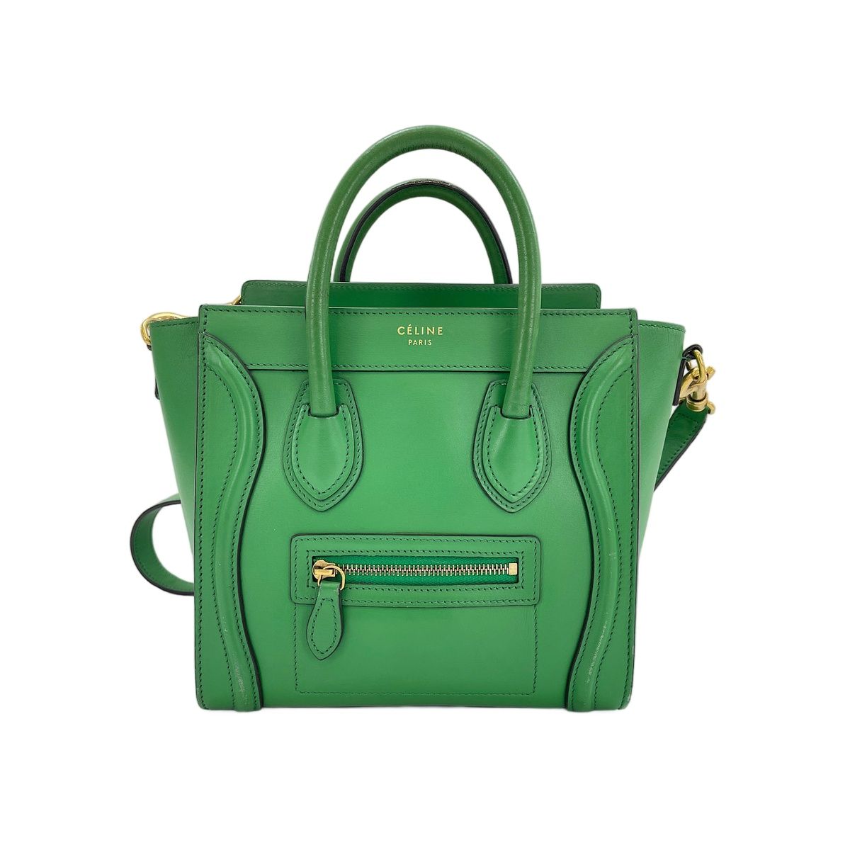 CELINE セリーヌ ハンドバッグ 2WAYラゲージ ナノ【中古】