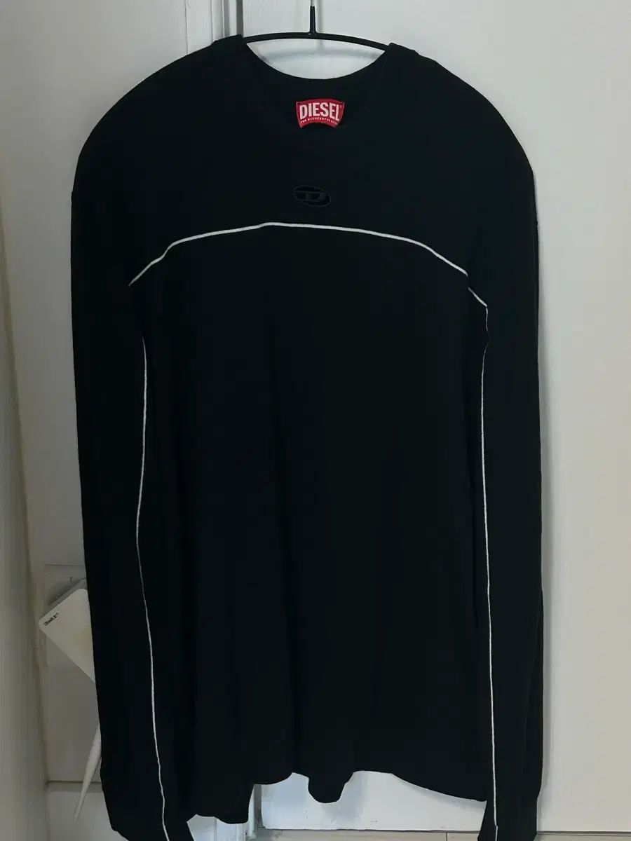 新品 ディーゼル Jumper In Silk Blend With Piping