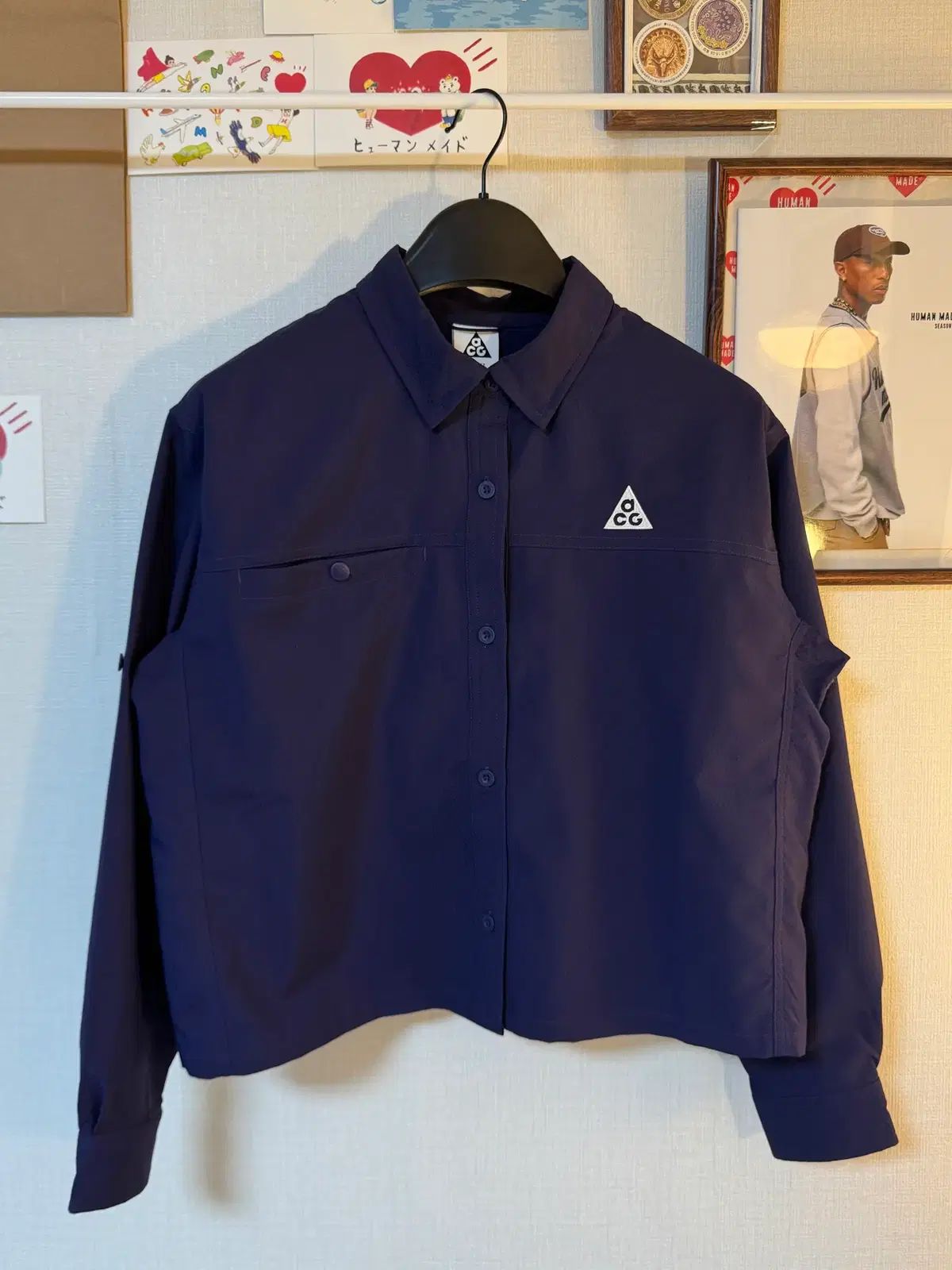 (L)ナイキ ACG ロングスリーブ トレイル シャツ パープル