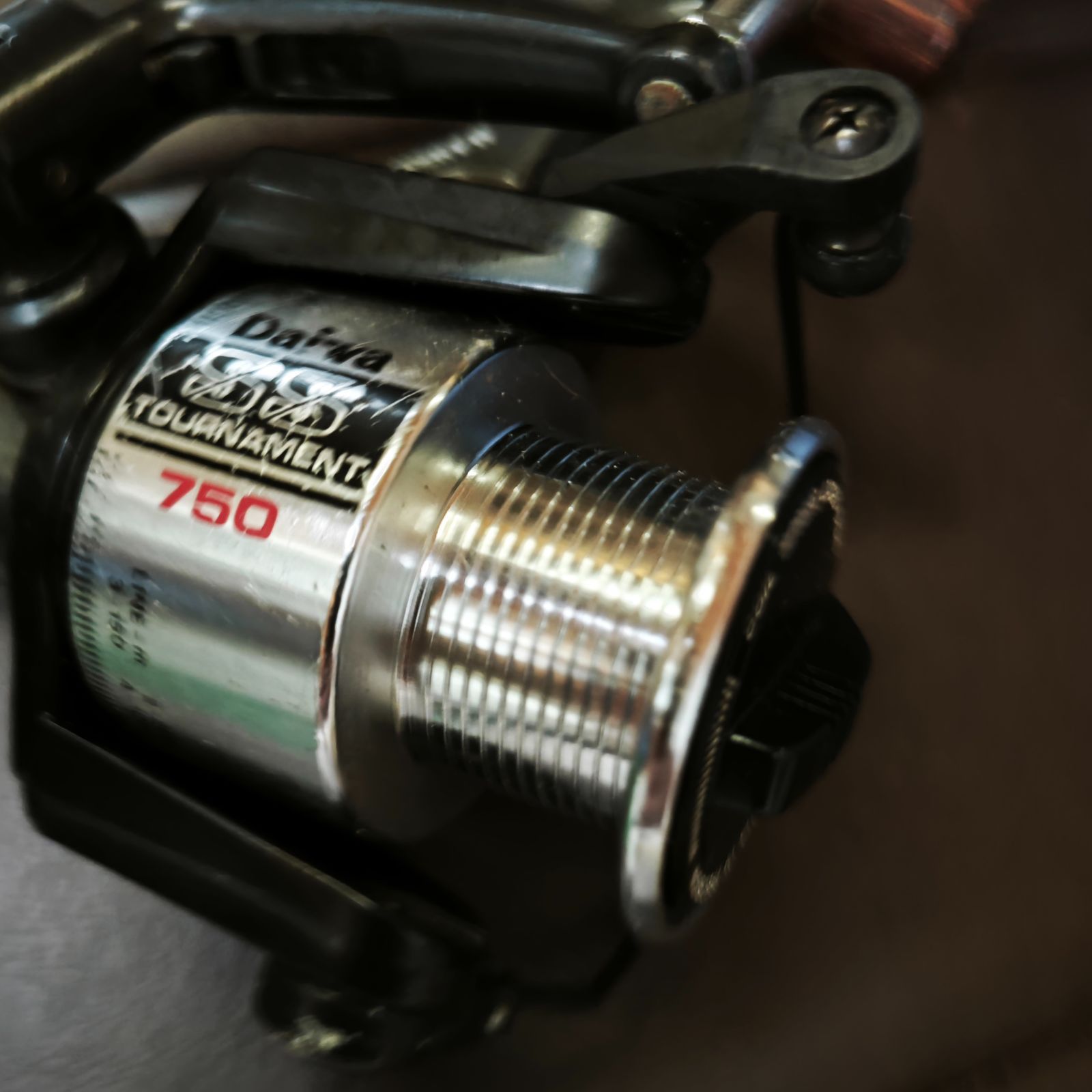 ダイワ ウイスカー トーナメント SS-750 スピニングリール オールド