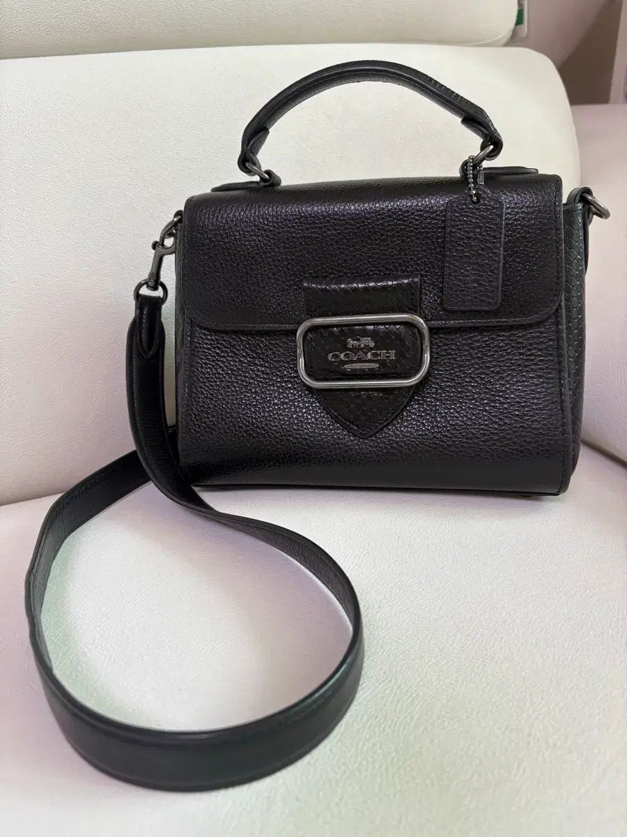 正規品COACH モーガン トップハンドル サッチェルバッグ