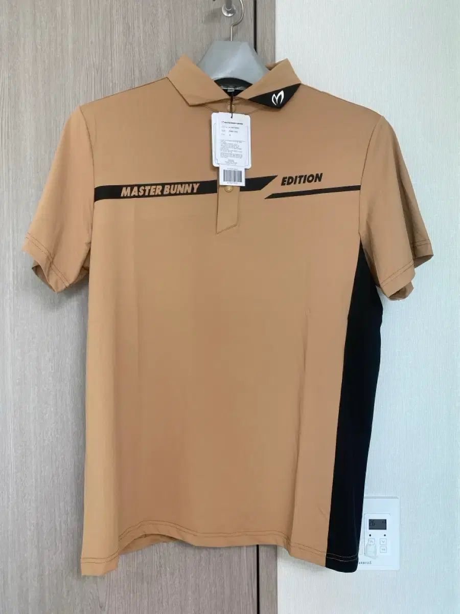マスターバニーエディション ゴルフウェア カーキ 半袖 カラーTシャツ