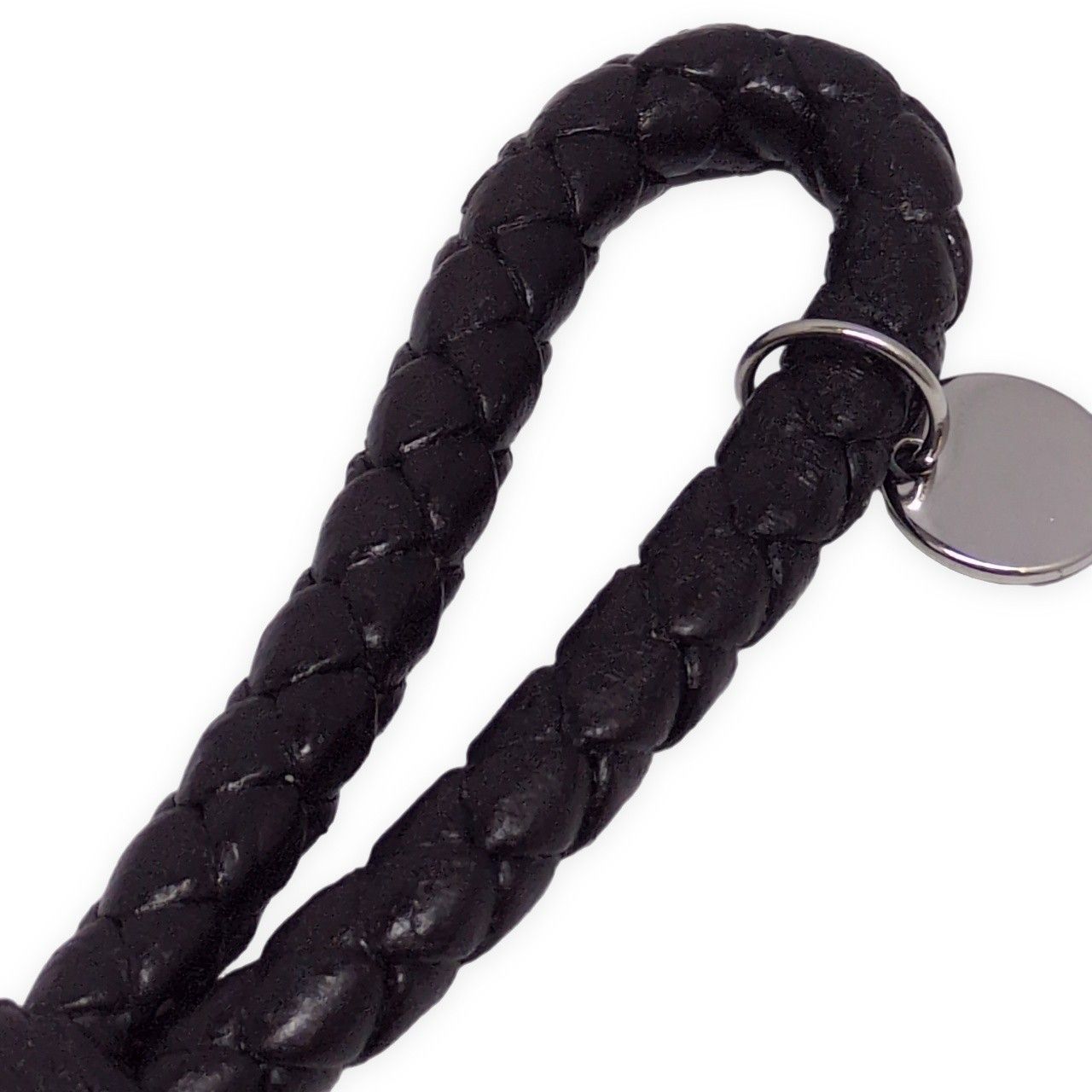 BOTTEGA VENETA ボッテガヴェネタ レザー編込 キーリング イントレ