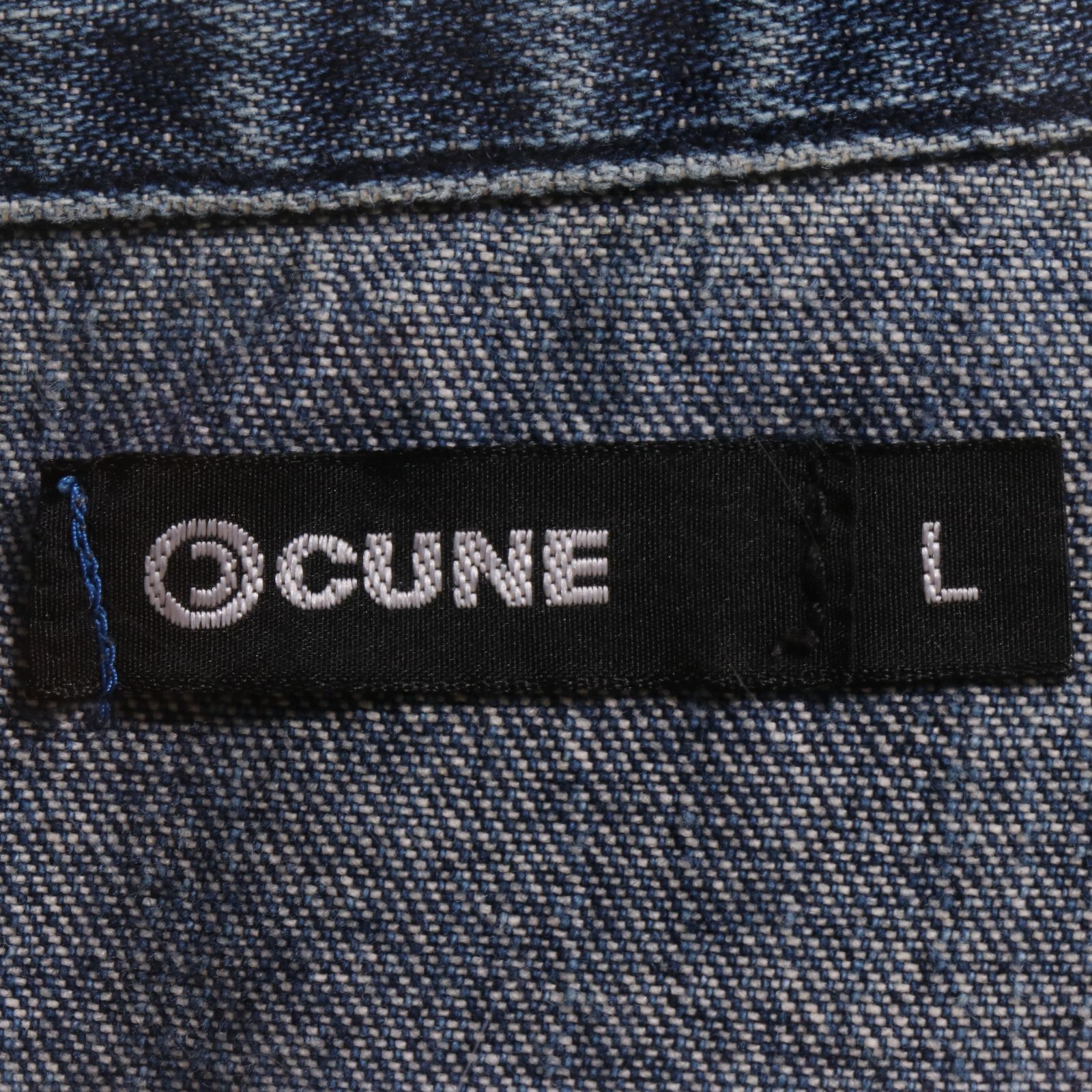 希少 CUNE オールインワン つなぎ 長袖 デニム うさぎ プリント 前