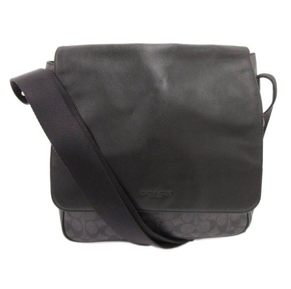 コーチ COACH 32222 ショルダーバッグ PVC シグネチャー ロゴ 黒 ブラック /BB ■GY11 ▲H