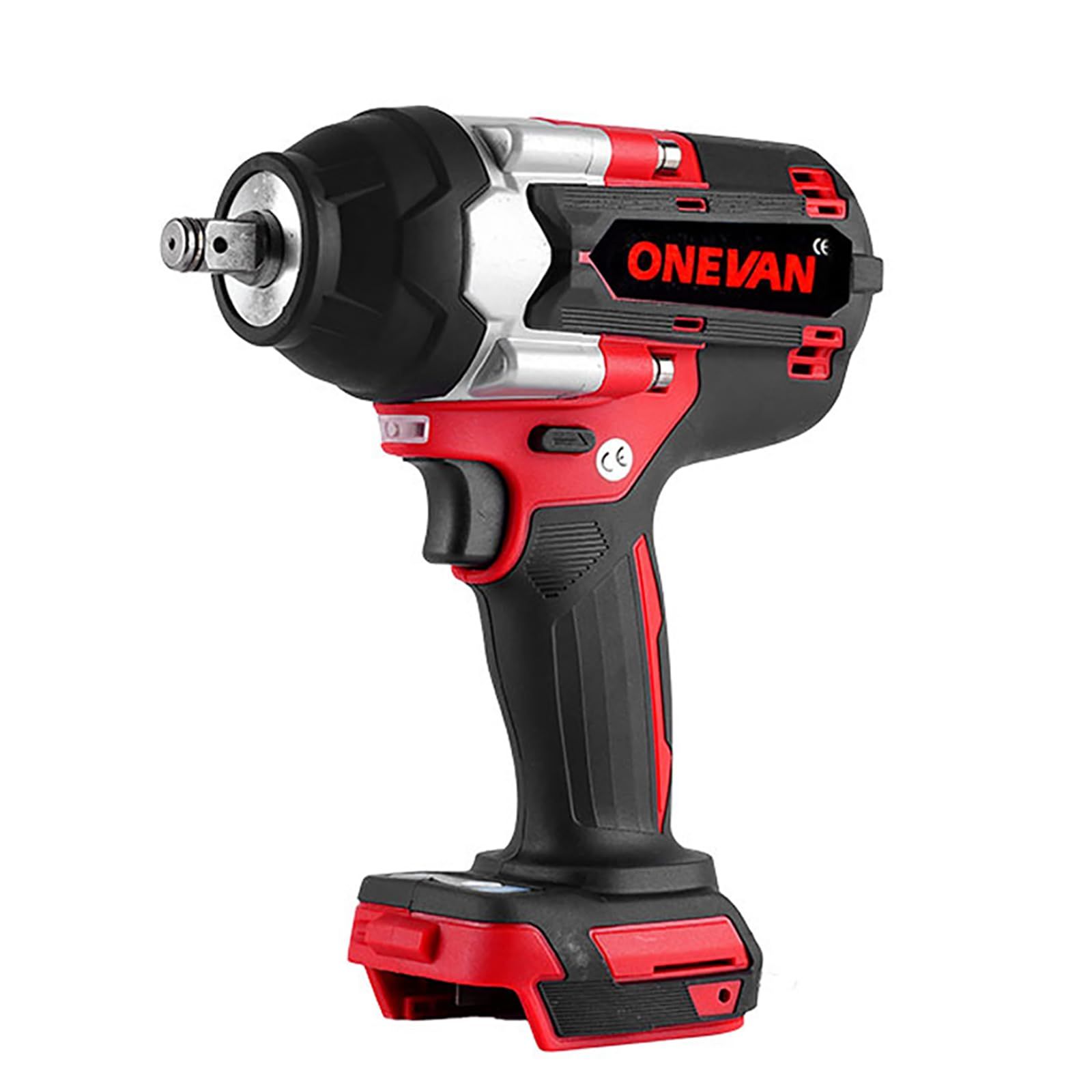 ONEVAN インパクトレンチ 18v 充電式 電動インパクトレンチ 18vマキタのバッテリー互換可能 正逆転両用 緩めトルク1000N・m 締め付けトルク700N・m LEDライト付き 18vインパクト 電動インパクト 電動レンチ タイヤ交換 (本体のみｍａ