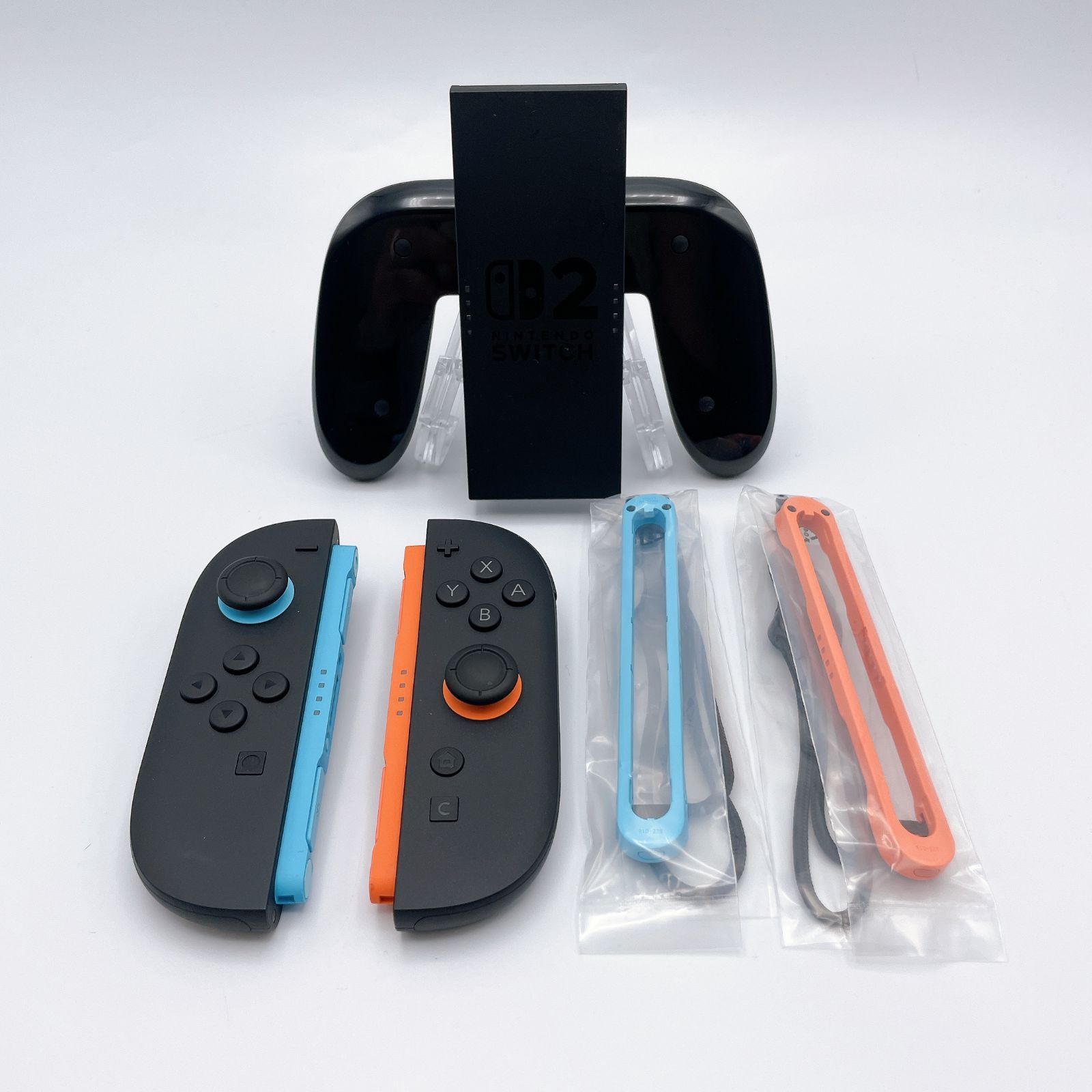 【美品】Nintendo Switch 2 Joy-Con2 グリップ ストラップ セット