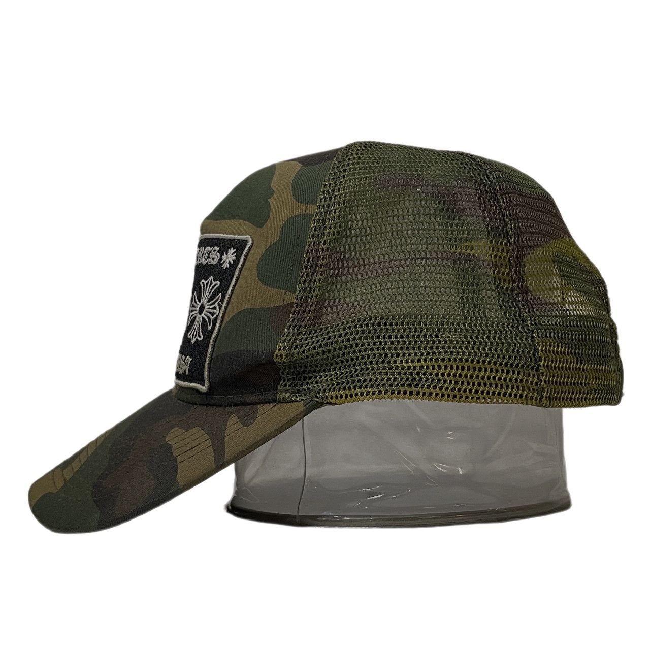 CHROME HEARTS TRUCKER CAP クロスボールカモフラージュメッシュ