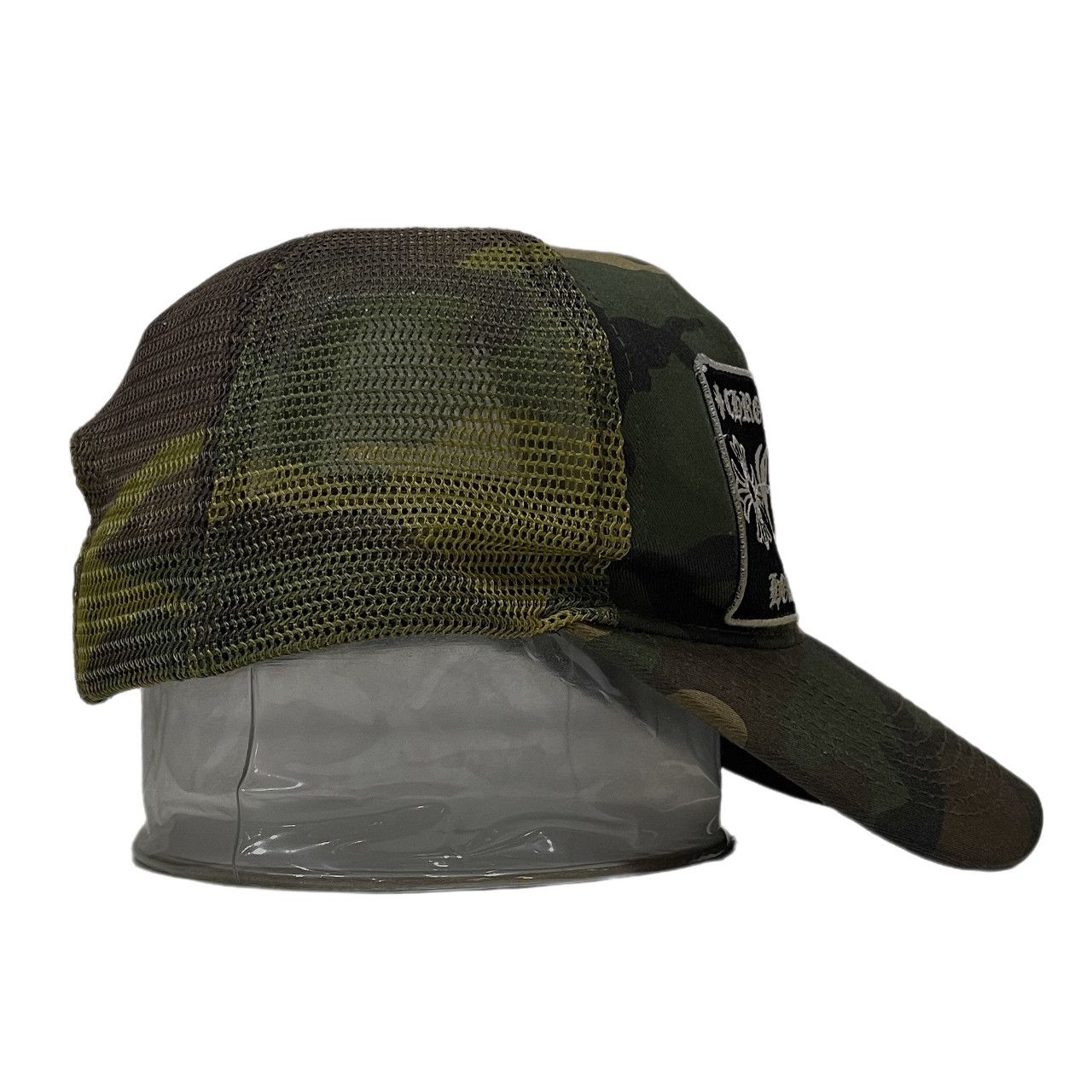 CHROME HEARTS TRUCKER CAP クロスボールカモフラージュメッシュ
