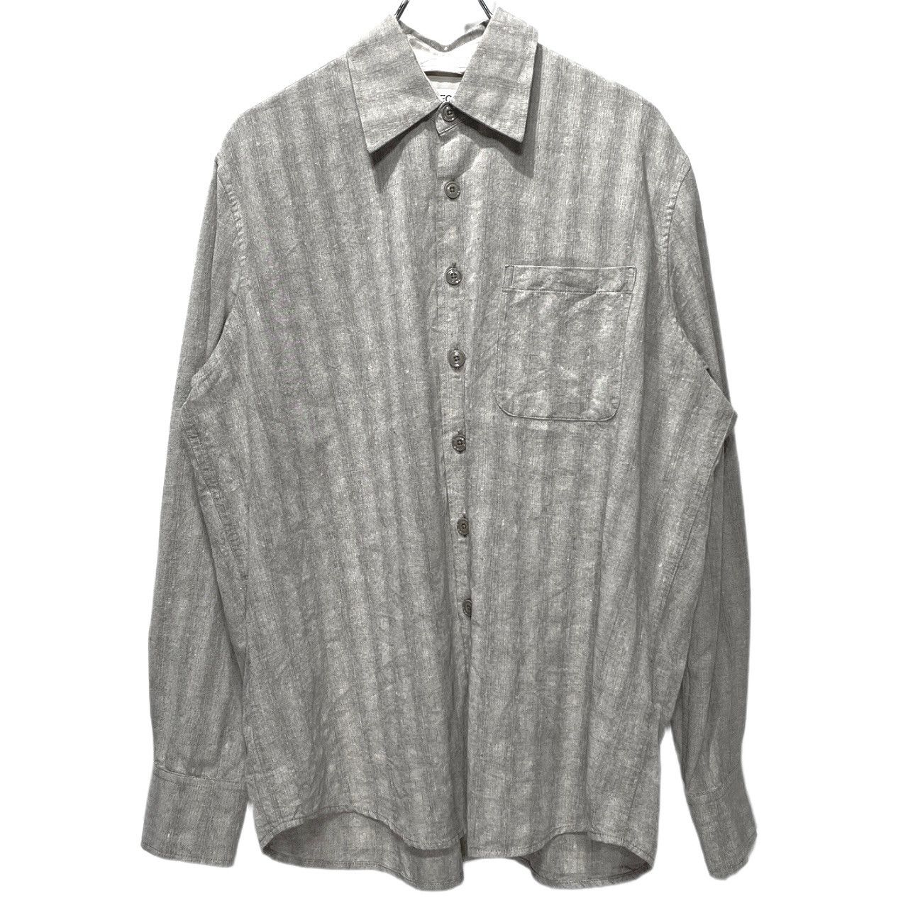 OUR LEGACY 26SS ABOVE SHIRT SAGE TRAIL CHECK DRYLINE WEAVE シャドーストライプレギュラーカラーシャツ ブラウス