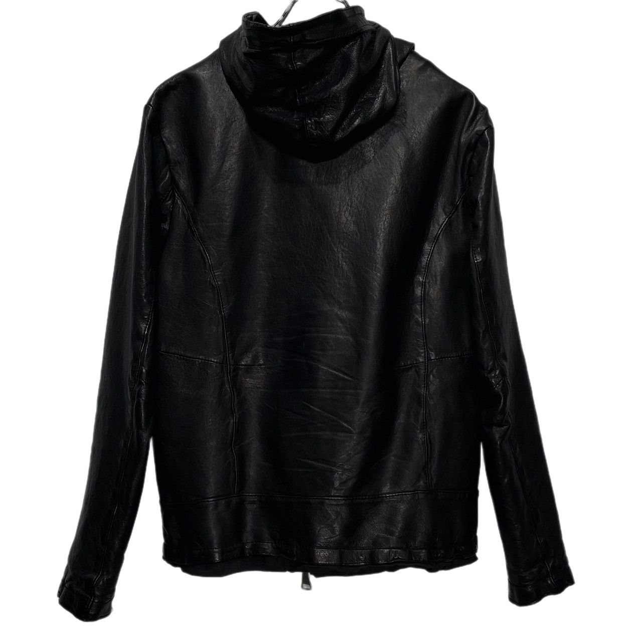 GIORGIO BRATO 17SS ラムレザーフーデッドジップアップジャケット