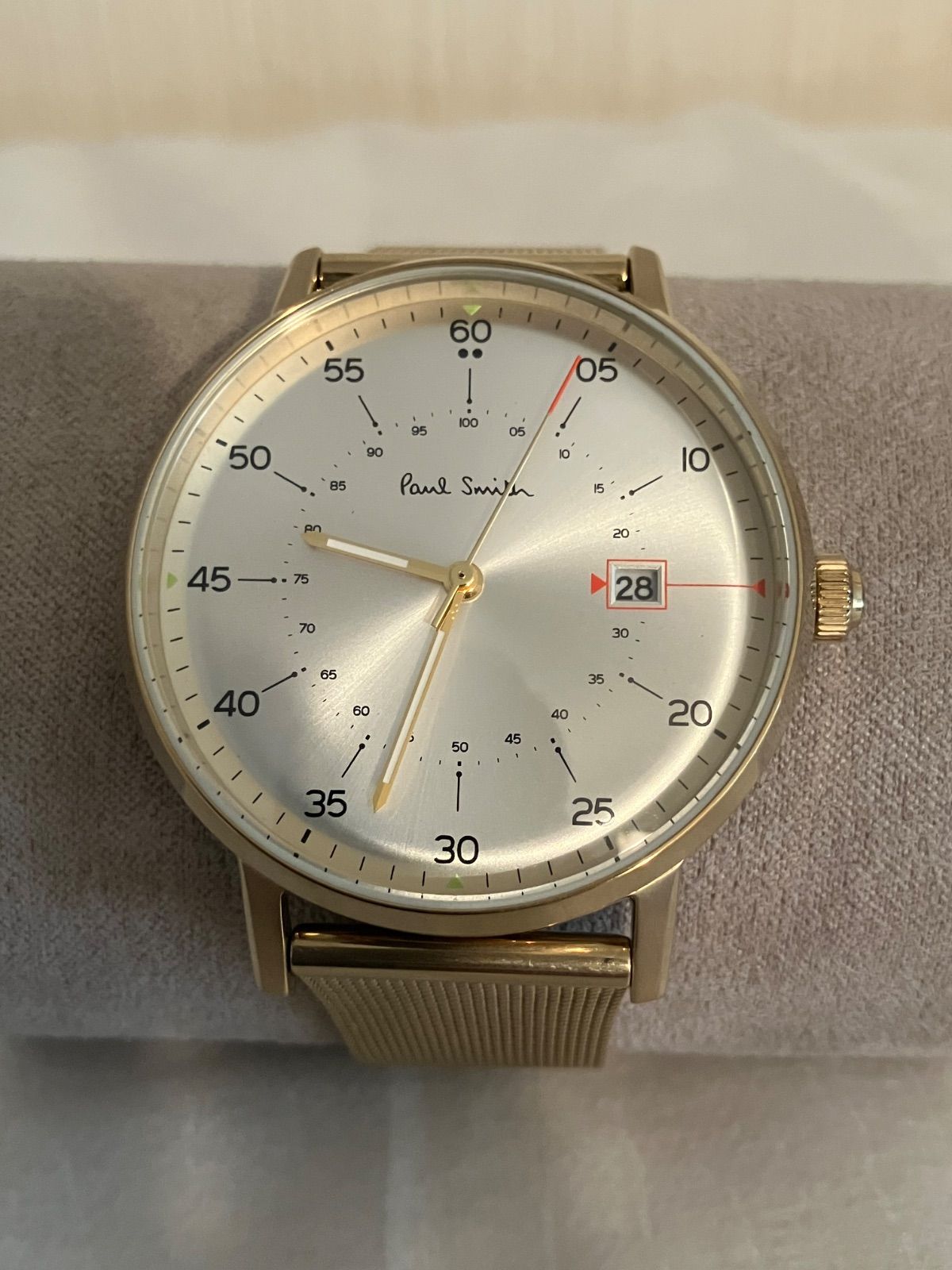 値下げ 稼働☆PAUL SMITH ポール・スミス メンズ QZ腕時計 電池新品 