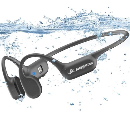 骨伝導イヤホン bluetooth、Kemeskin 水泳 防水イヤホン IP68完全防水 32GBメモリ内蔵 最大8000曲 こつでんどうイヤホン bluetooth 5.4、8時間連続再生/通話 急速充電 マルチポイント接続 自動ペアリン ab88ed91