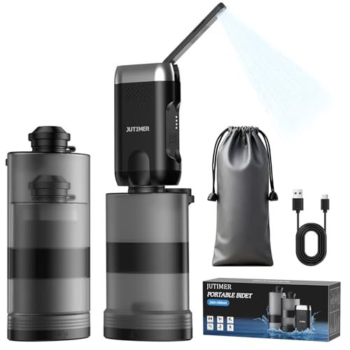 携帯ウォシュレット おしり洗浄器 電動 260ml/380ml 2容量セット USB-C充電 軽量 2段階水圧調整 180°角度調整 ワンタッチ簡単操作 1100mAh大容量バッテリー LED残量表示 IPX6防水 家庭用・アウトドア・海外旅 f4abdf34