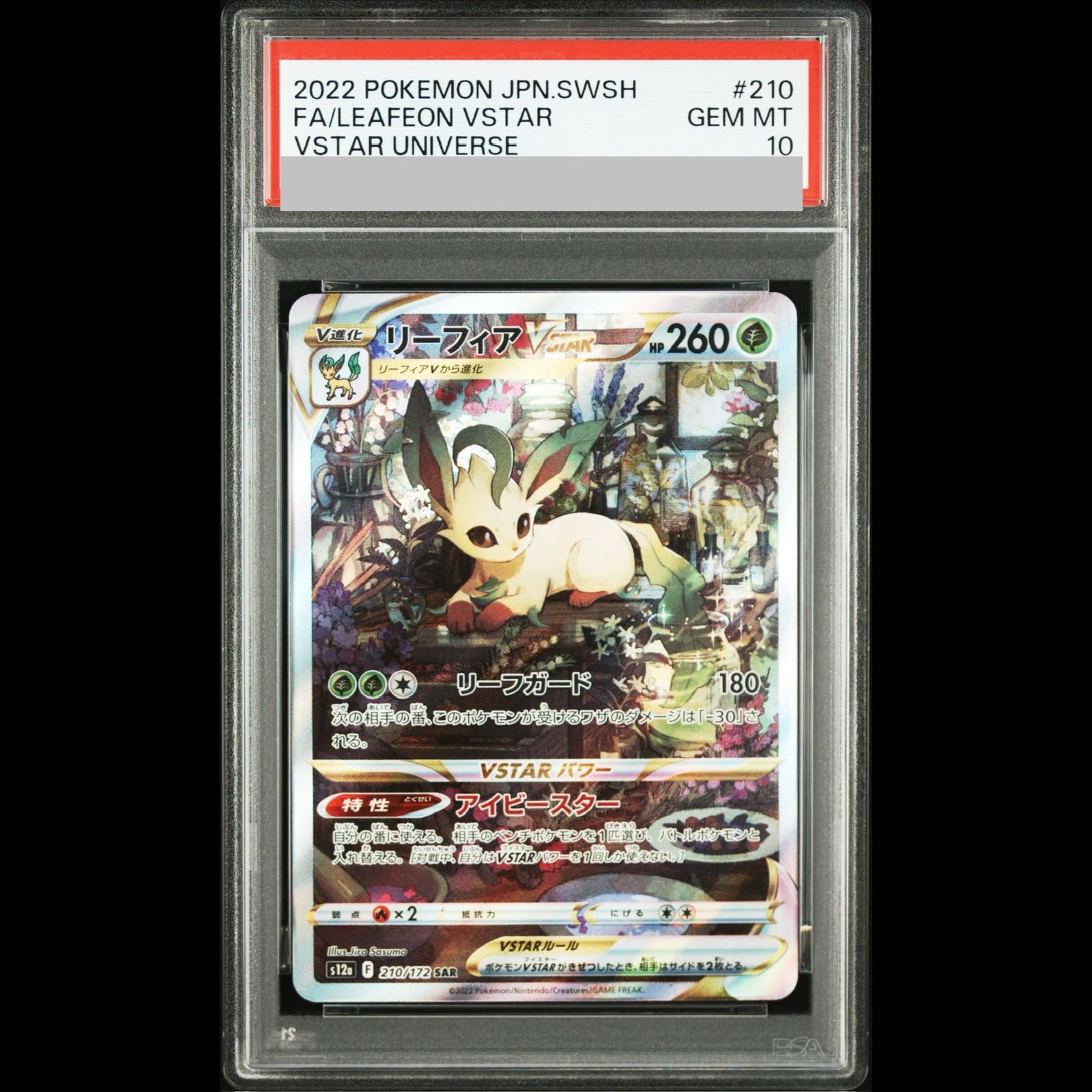 【PSA10】リーフィアVSTAR SAR 210/172 1枚