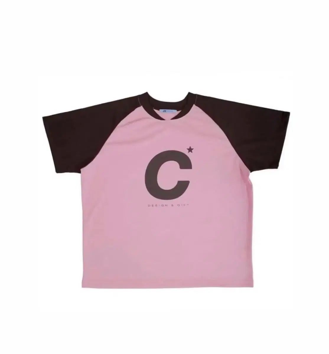 ジチョイ jx c star Tシャツ (PINK&BROWN)