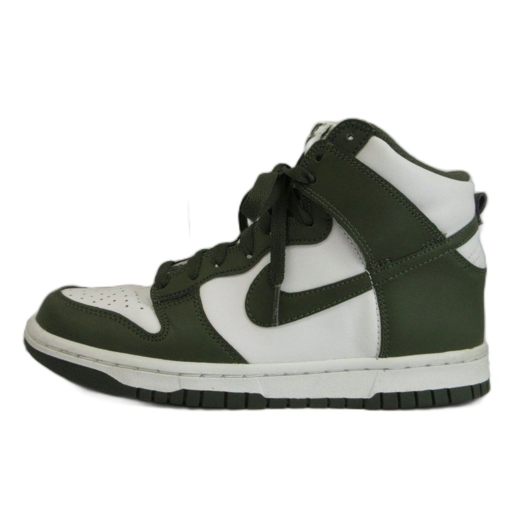 ナイキ NIKE GS ダンク ハイ チャンピオンシップ カーキ GS Dunk High Championship Khaki スニーカー レザー ハイカット US5.5Y 24cm カーキ 白 ホワイト DB2179-105 /XZ ■GY11