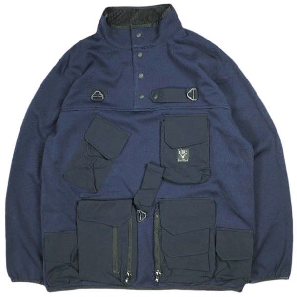 South2 West8 サウスツーウェストエイト S2W8 23SS 日本製 Tenkara Trout Pullover Jacket - Poly Smooth テンカラトラウトプルオーバージャケット ポリスムース MR823 S NAVY アウター