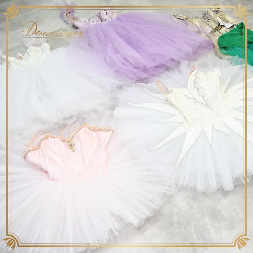 バレエ 衣装 まとめ売り 5点 セット ballerina バレリーナ Chacott チャコット ホワイト系 ピンク系 パープル系 グリーン系 チュチュ レオタード ロマンティックチュチュ ドレス コンクール 大人 発表会 舞台 パーティ ダンス衣装