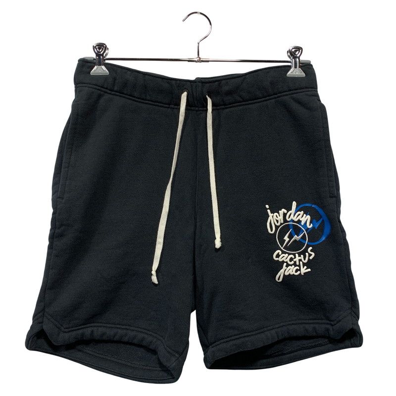 【中古品】 AIR JORDAN エアジョーダン × TRAVIS SCOTT トラヴィススコット × FRAGMENT フラグメント SWEAT SHORTS DJ0617-010 スウェット ショートパンツ 【153-260628-as-14-izu】