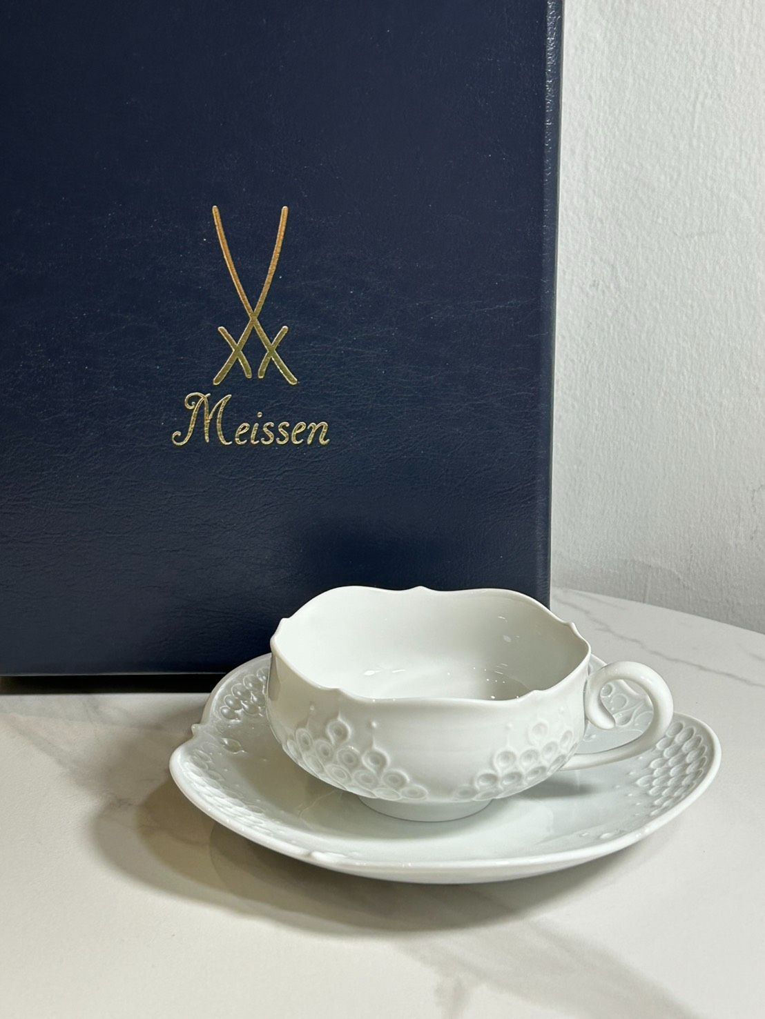 【meissen】マイセン　カップ＆ソーサー　未使用品