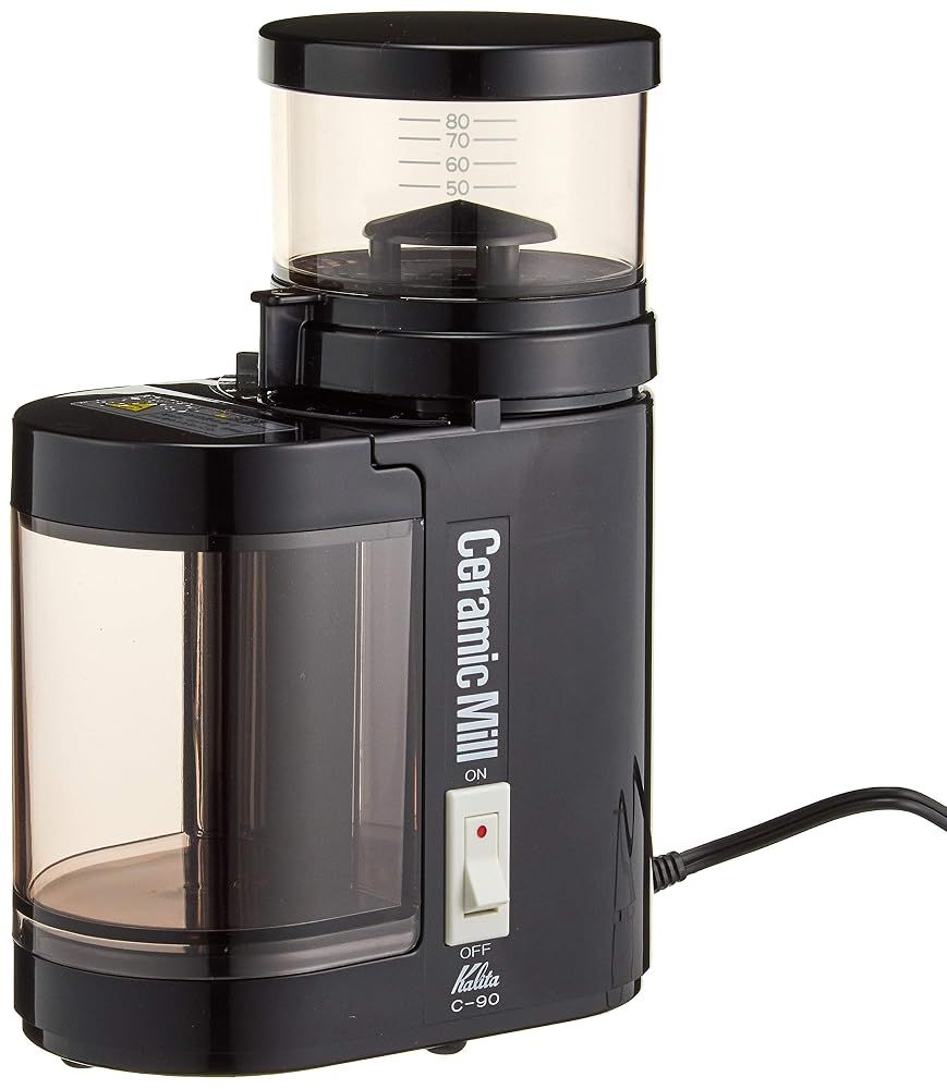 カリタ Kalita セラミックミル C-90 ブラック 電動コーヒーミル 臼式 9段階挽き目調整 日本製