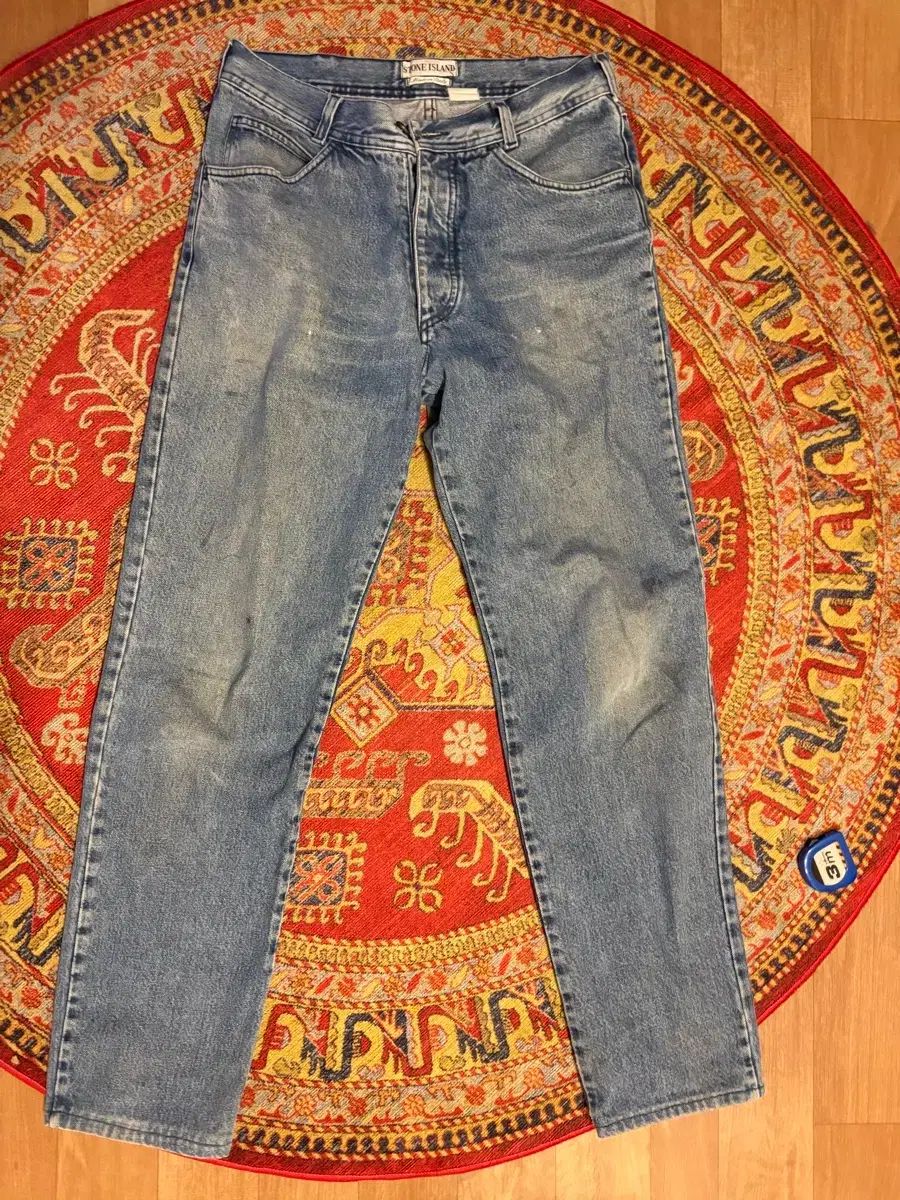 90s STONE ISLAND ストーンアイランド グリーンエッジ ヴィンテージ デニム