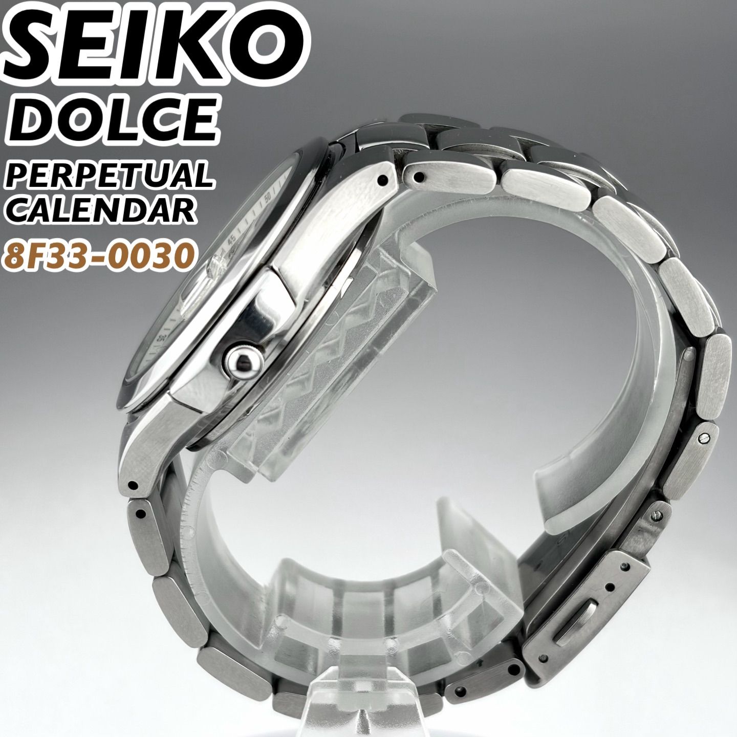 日本製] SEIKO DOLCE パーペチュアルカレンダー 8F33-0030 チタン素材