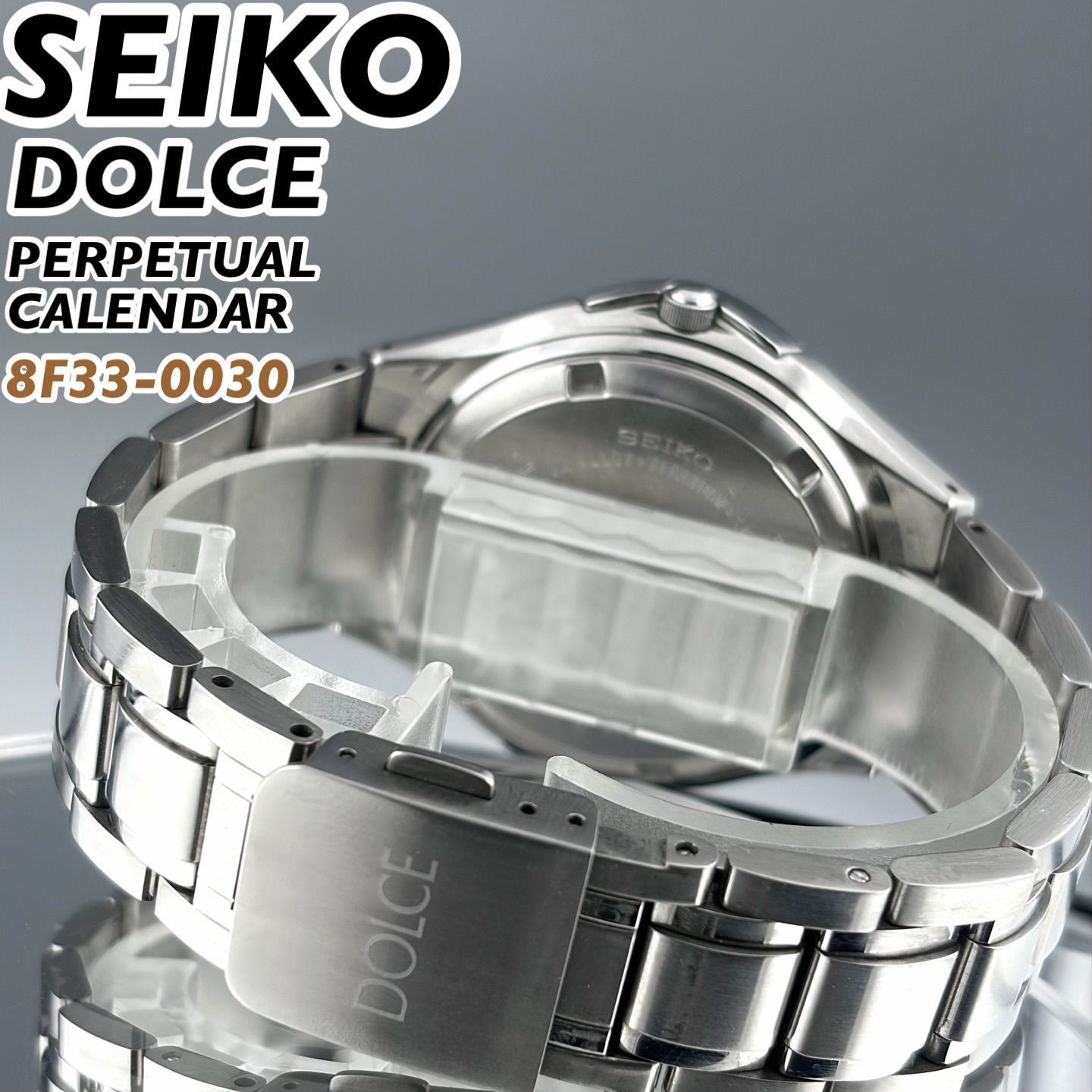 日本製] SEIKO DOLCE パーペチュアルカレンダー 8F33-0030 チタン素材