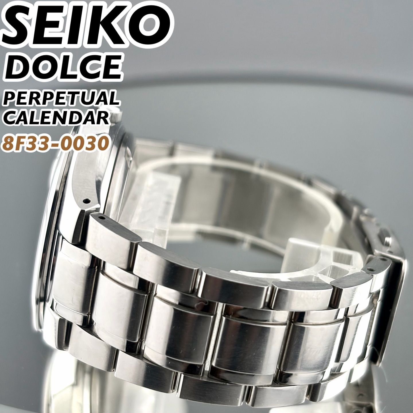 日本製] SEIKO DOLCE パーペチュアルカレンダー 8F33-0030 チタン素材