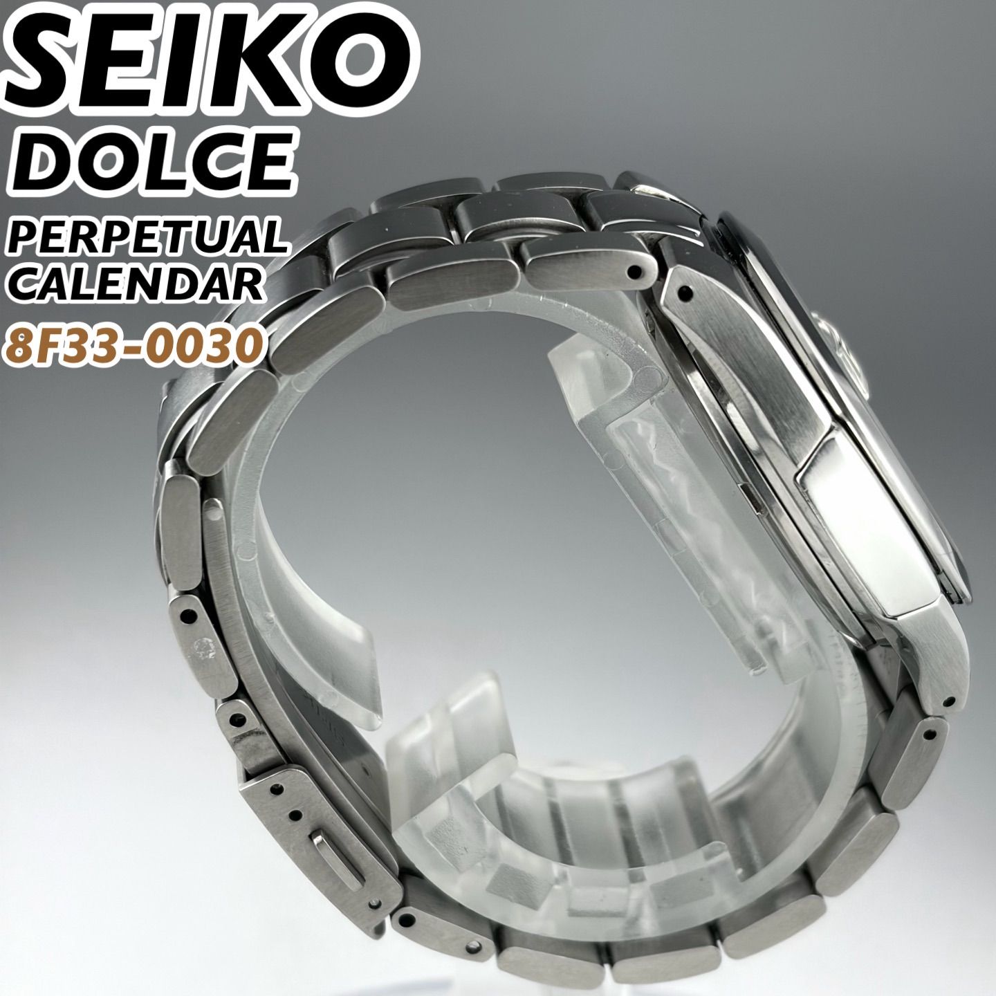 日本製] SEIKO DOLCE パーペチュアルカレンダー 8F33-0030 チタン素材