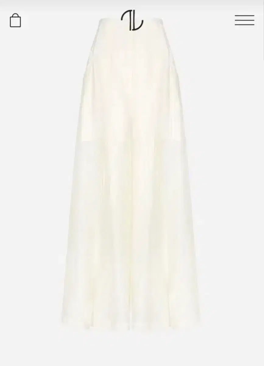 THE LAURENT フロント スリット パラッツォ パンツ S