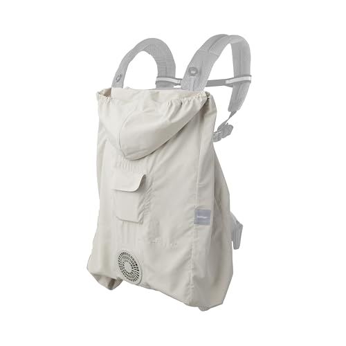BabyHopper ベビーホッパー 空調ベビーケープR26 保冷ジェル付き ベージュ き エルゴベビー対応 抱っこひも 小型ファン 暑さ対策 夏CKBH0153043pms 8623e50c