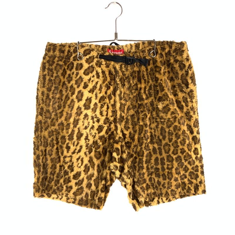 【中古品】 SUPREME 14SS FUR BELTED LEOPARD SHORT シュプリーム レオパードショートパンツ ハーフパンツ ボトムス ブランド 古着 【149-260628-gm-01-fuz】