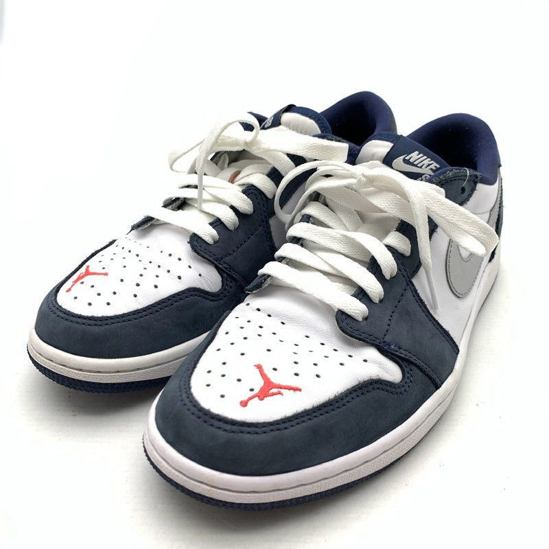 【中古品】 NIKE SB CJ7891-400 AIR JORDAN 1 LOW ”MIDNIGHT NAVY” ナイキ SB エアジョーダン1 ロー 