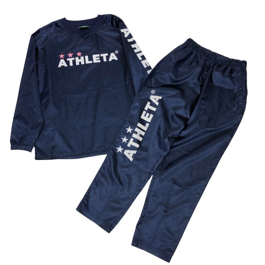 送料無料❗️ATHLETA 10点 まとめ売り サイズ M & L アスレタ セットアップ ネイビー メンズ サイズM ATHLETA 【AFB7
