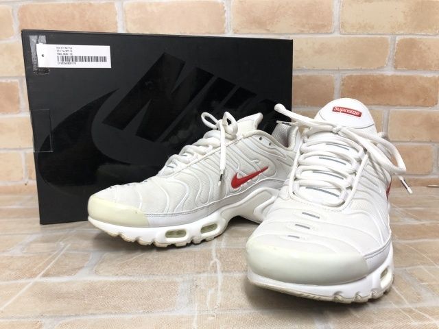 【中古】 箱有 NIKE×Supreme ナイキ×シュプリーム AIR MAX PLUS TN DA1472-100 ホワイト US9.5 111454828 13,068円